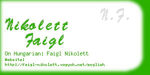 nikolett faigl business card